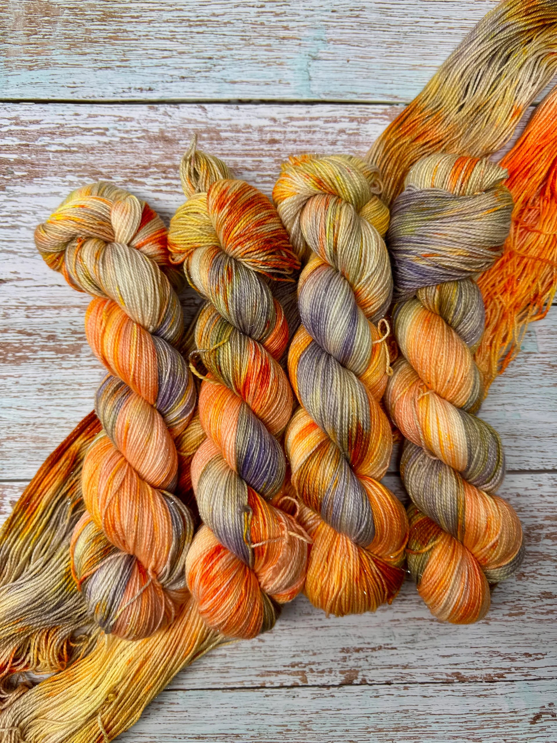 Glitter Sock Yarn Into Pastel