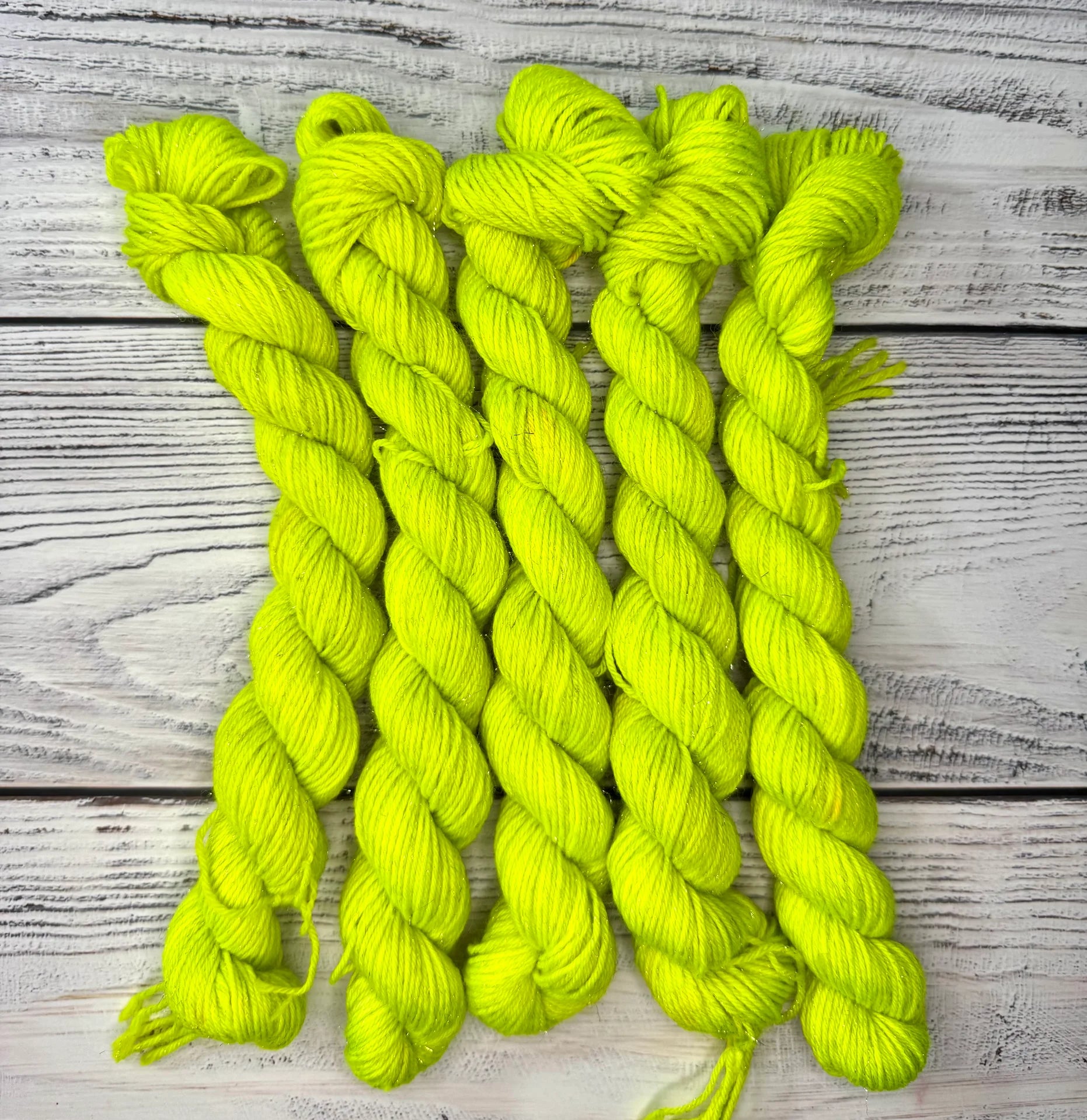 Glitzer Sockenwolle 20g •Neon Sleima•