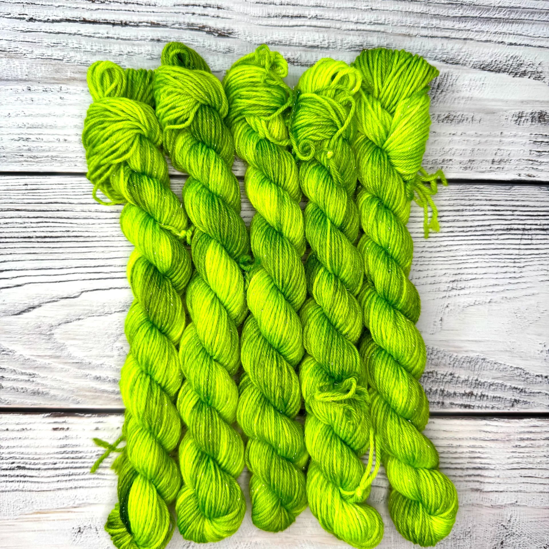 Glitter Sock Yarn 20g •Radioactive•