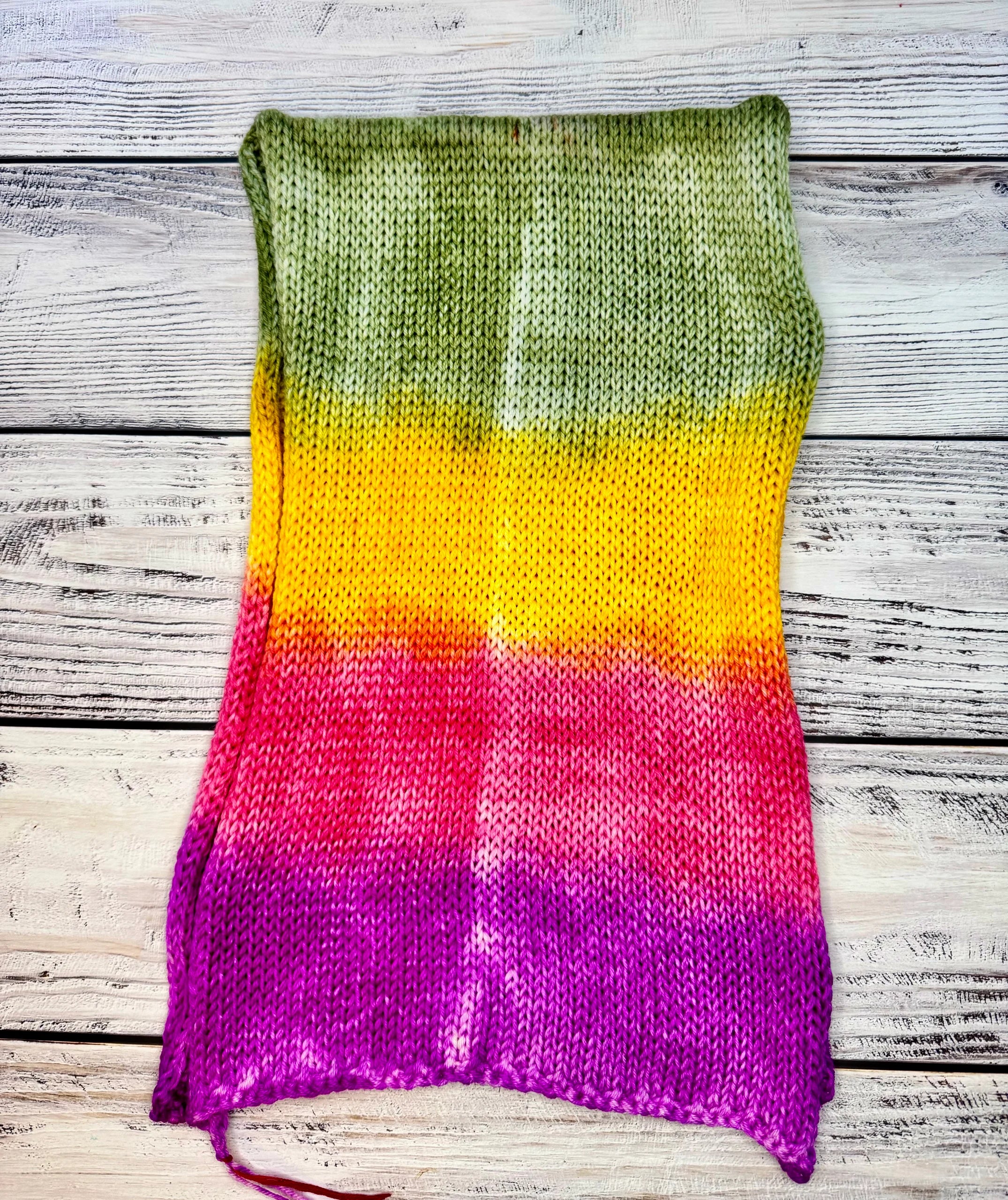 Sock blank •Palm Vines•