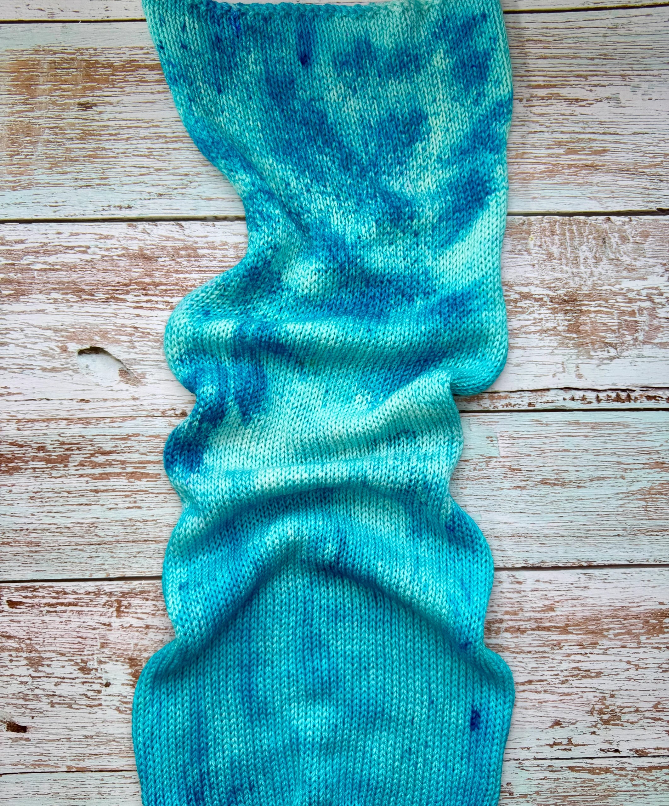 Sock blank •Bright Aqua•