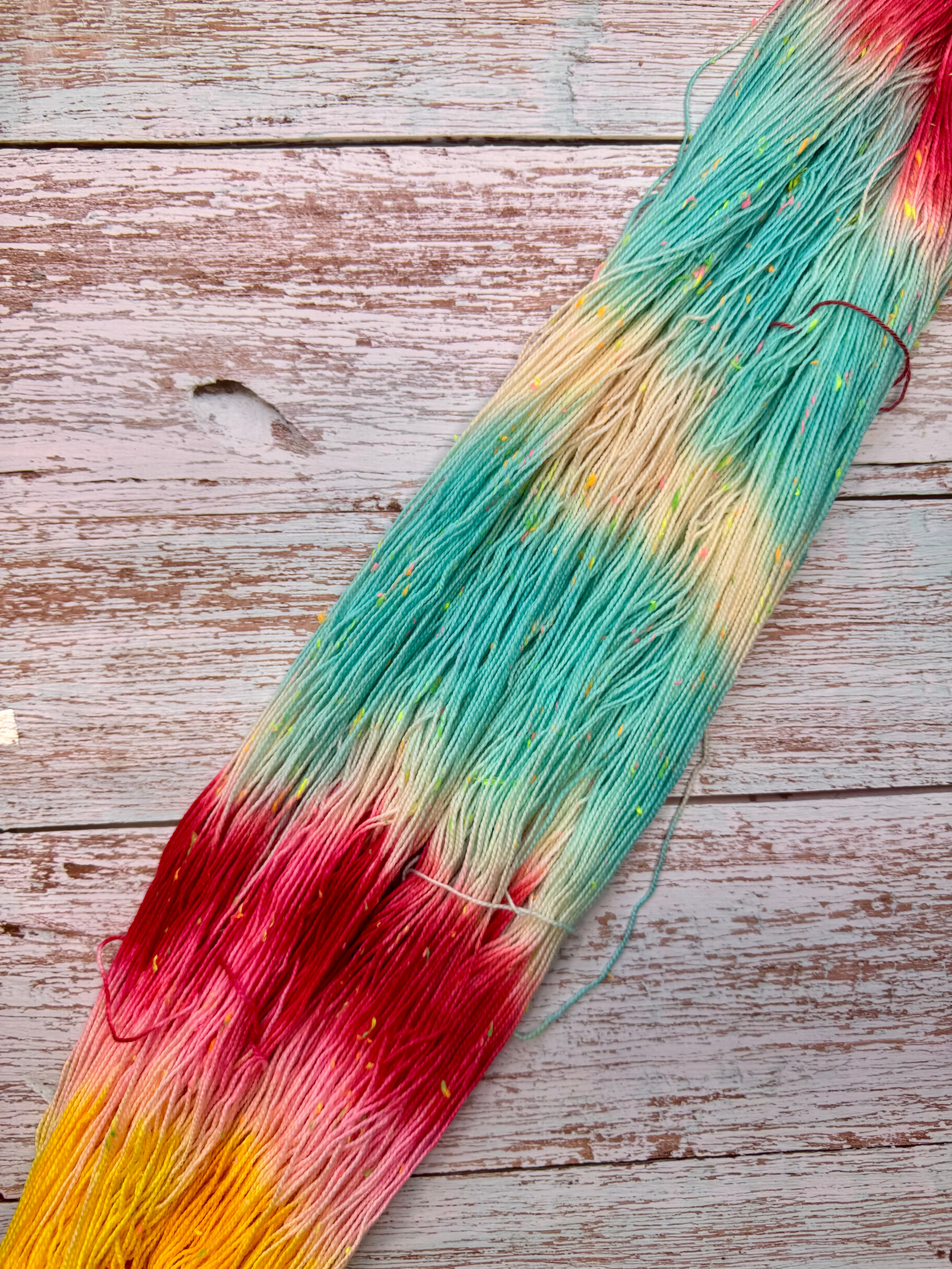 Sock Yarn Neon Neps •Neon Eternal Sailor Moon•