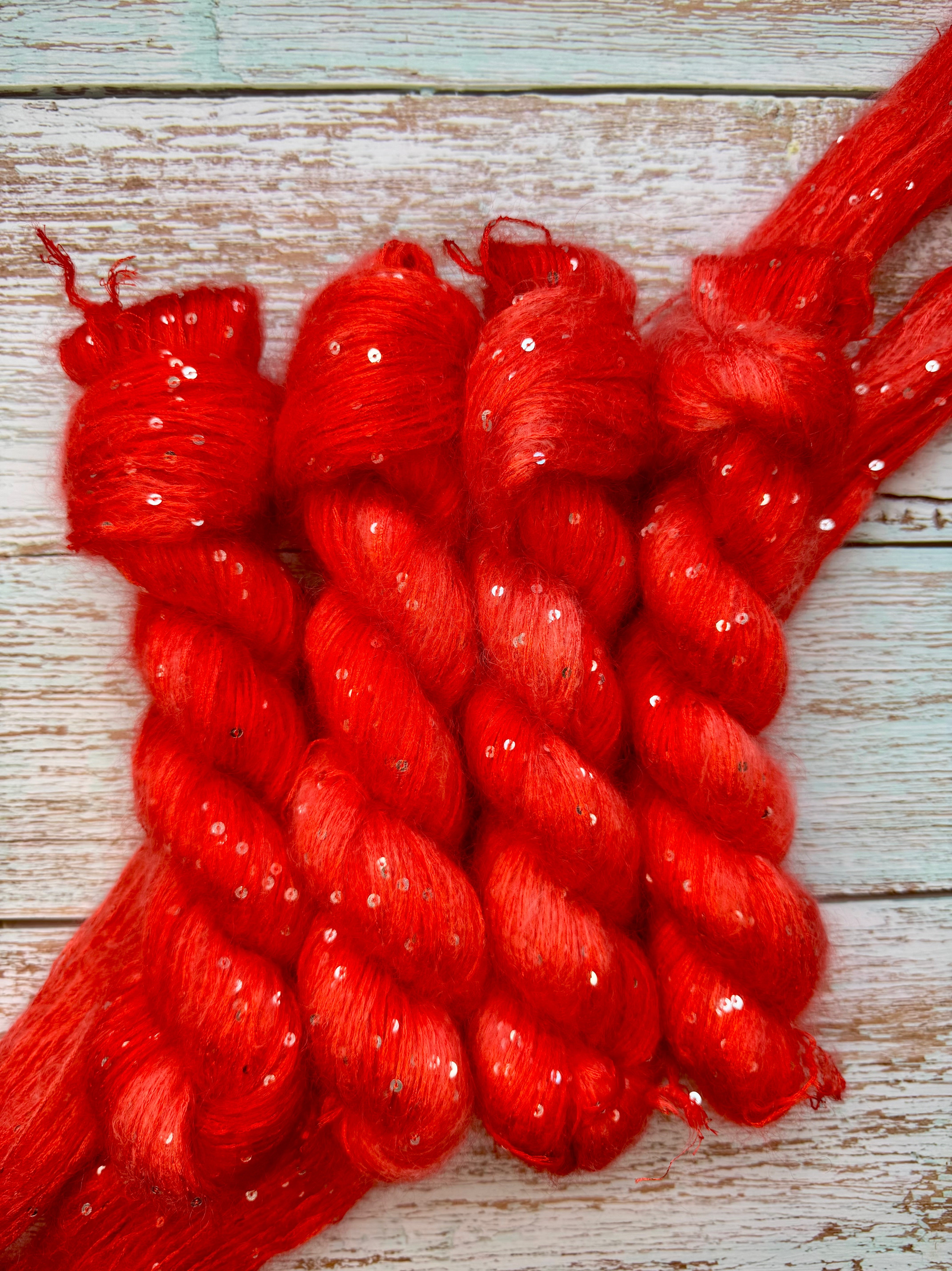 Super Kid Mohair Pailetten •Lollipop•