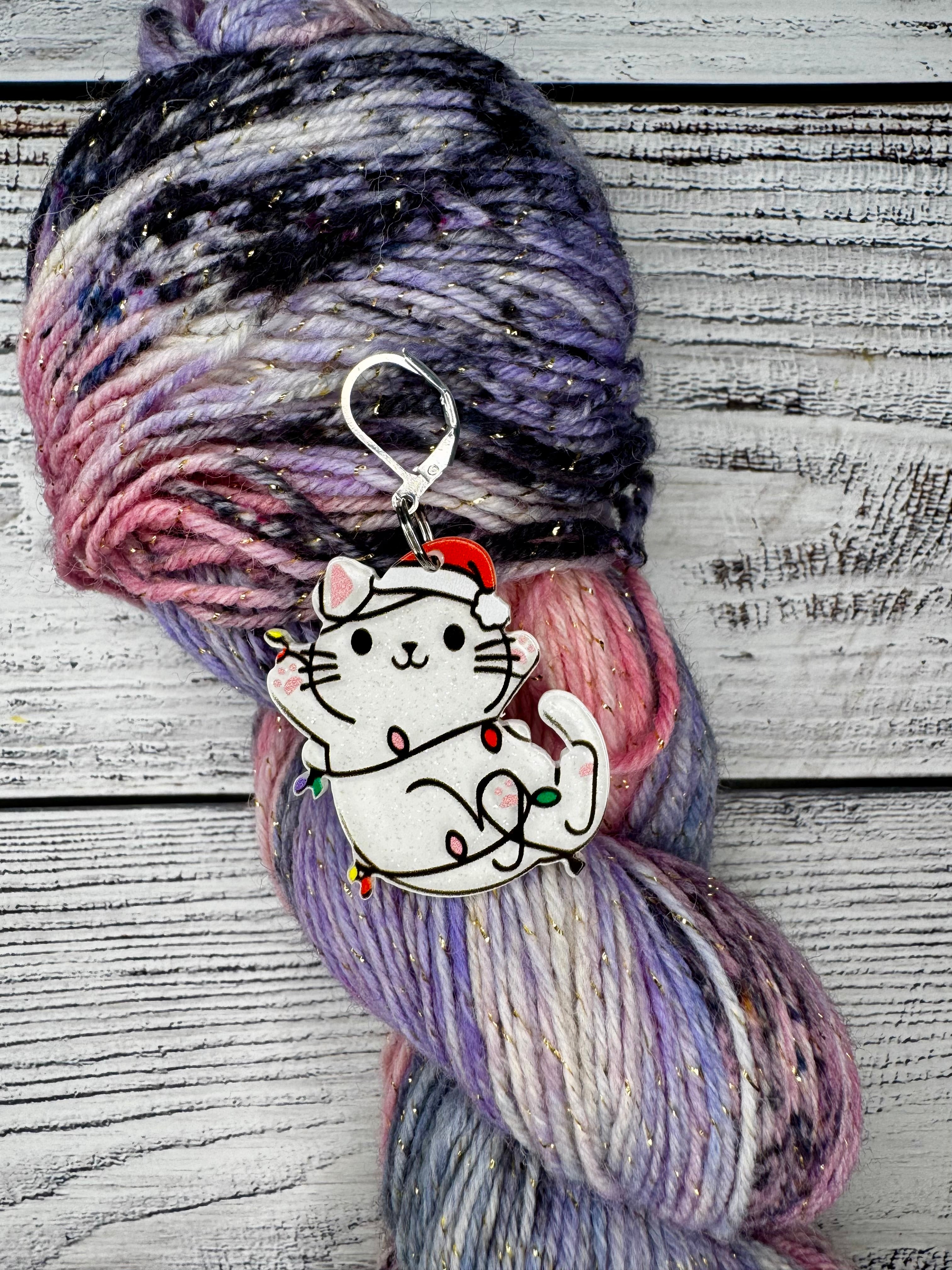Fairy lights cat