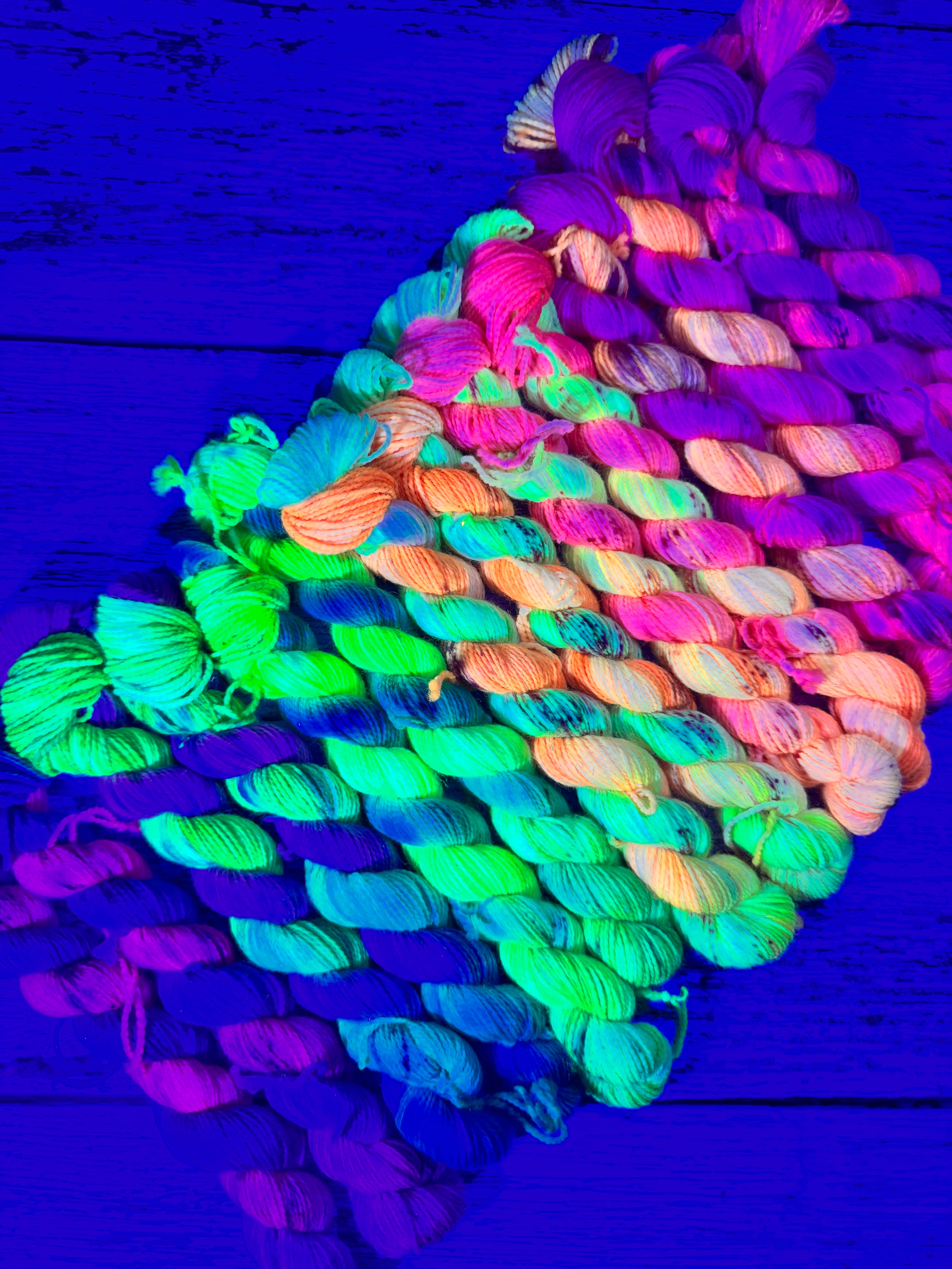 Mini Set Mermaid Sparkle Sockenwolle °Rainbow Road°