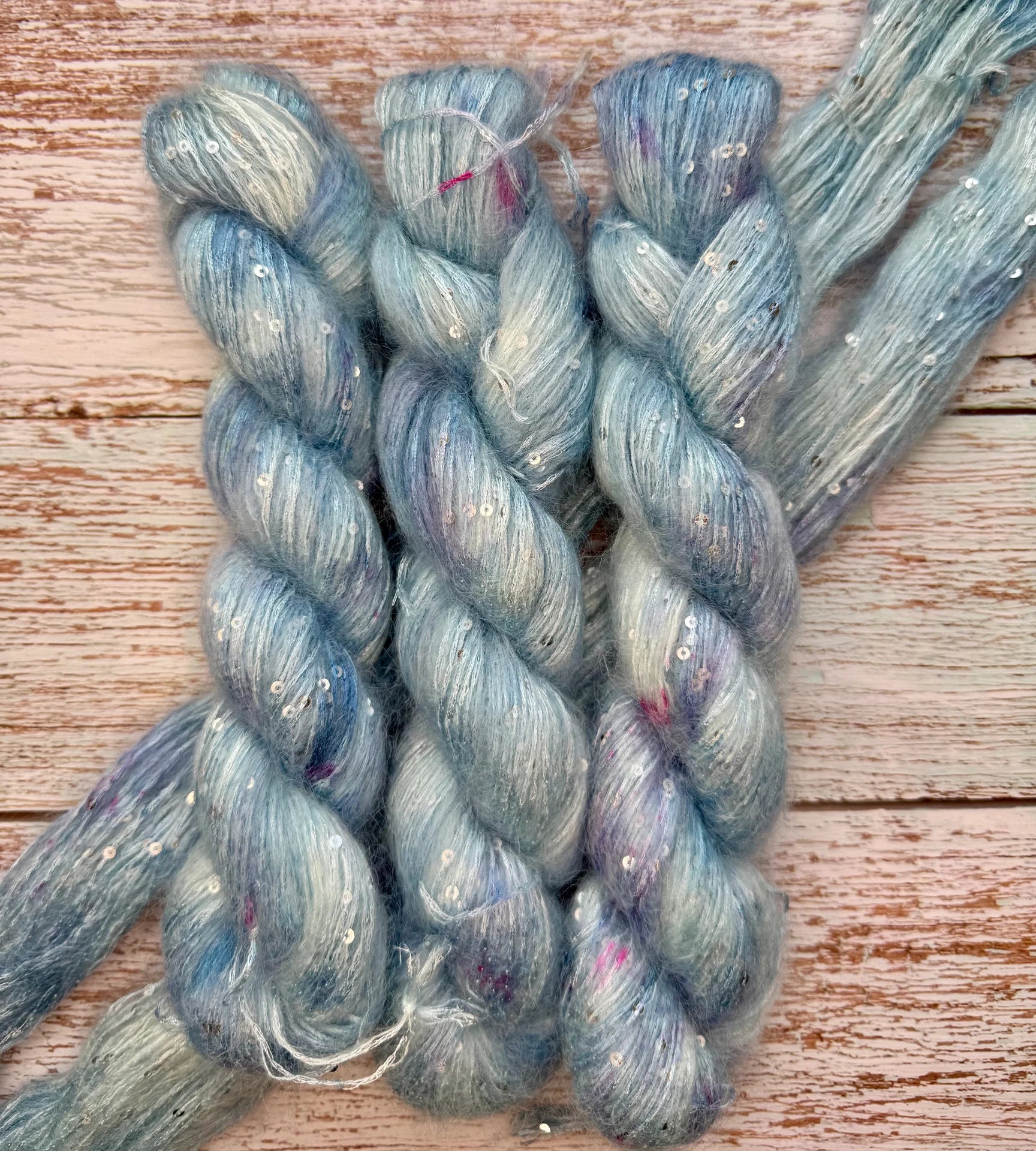 Super Kid Mohair Pailetten •Pale King•