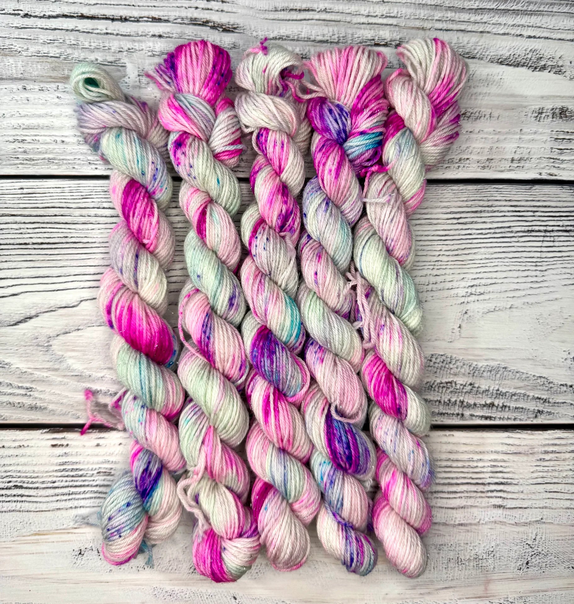 Glitter Sock Yarn 20g •Opal•