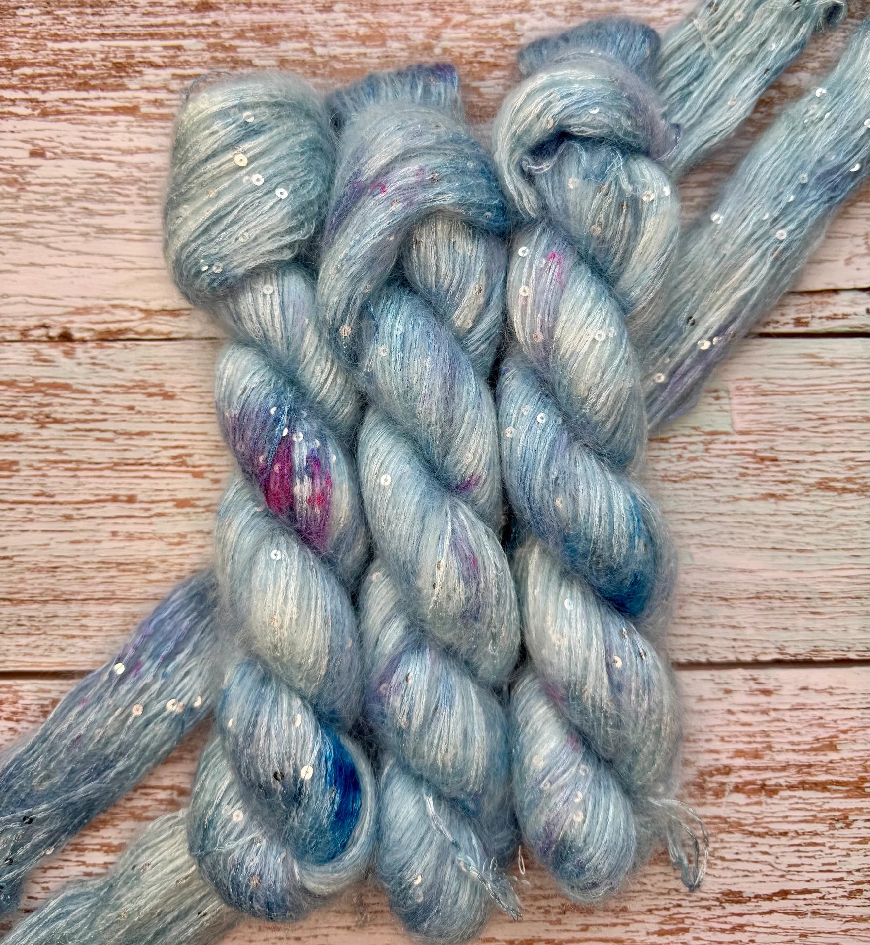 Super Kid Mohair Pailetten •Pale King•