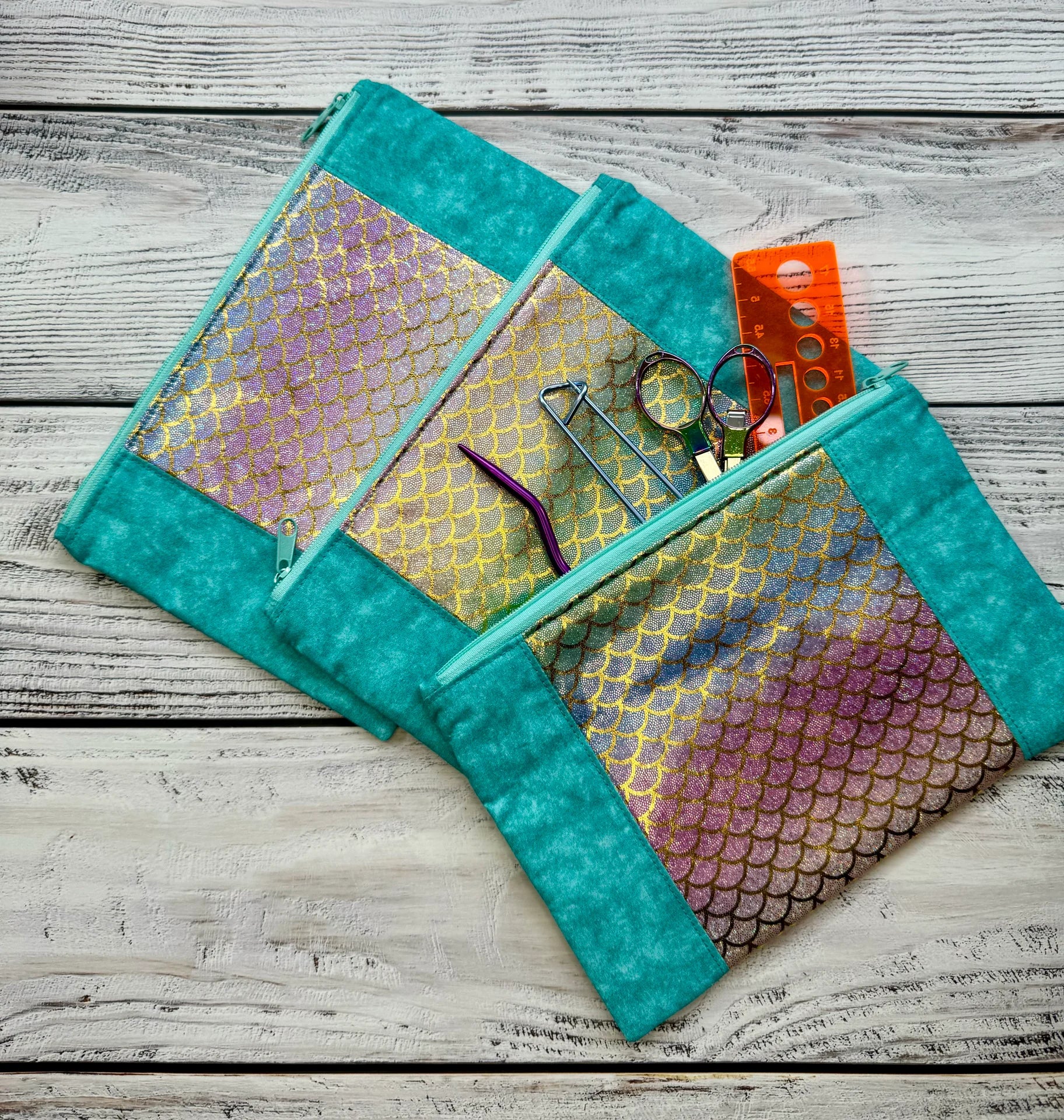 Krimskrams Tasche •Mermaid holo Glitzer•